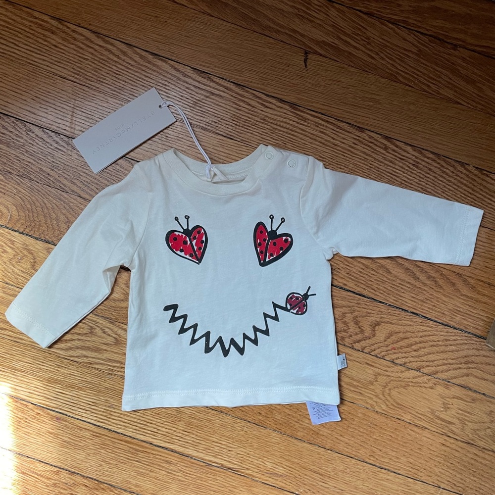 Stella McCartney Ladybug Long Sleeve Shirt - Size 3m - NWT